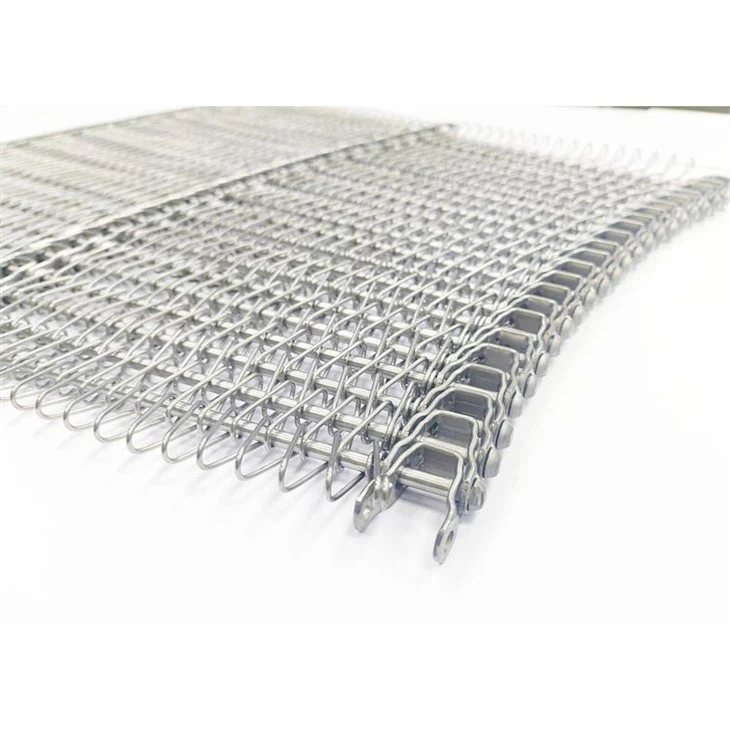 Spiral Mesh Belt For Small Radius Three Rows Link